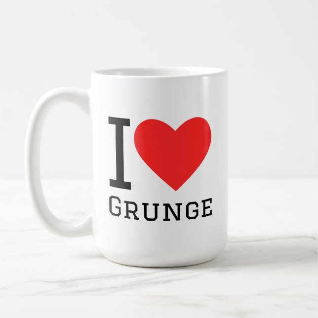 I Liebe grunge Kaffeetasse (Links)