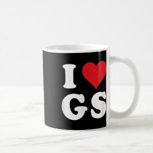 I Liebe Gs Initialen I Heart G.s. Vorname G Kaffeetasse