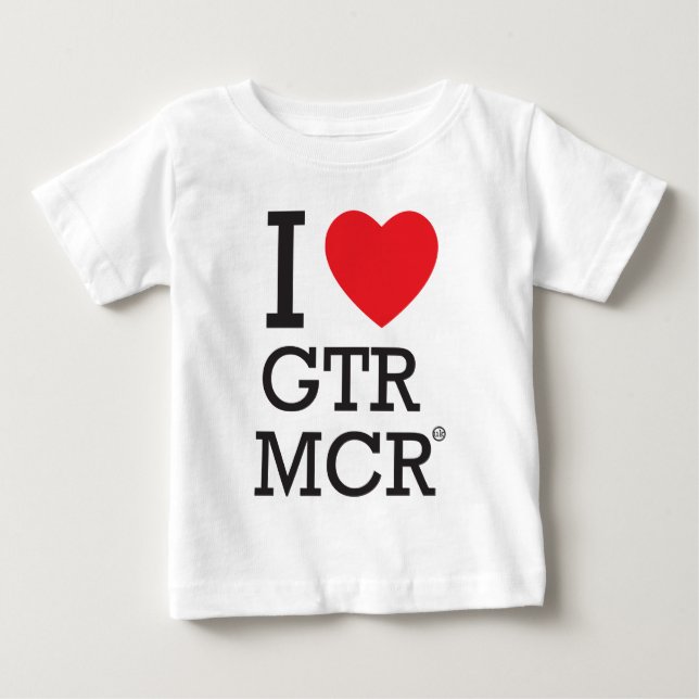 I Liebe GTR MCR Baby T-shirt (Vorderseite)
