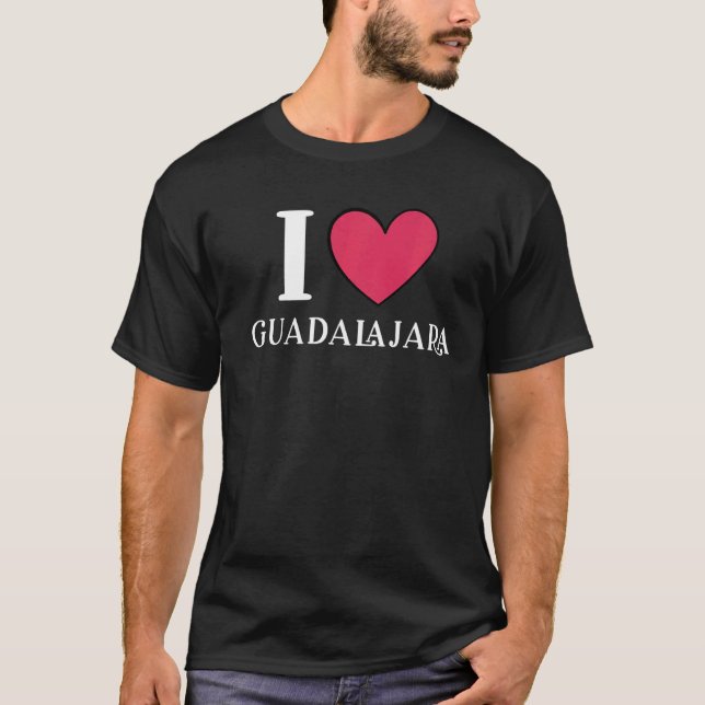 I Liebe Guadalajara Mexiko Urlaub 2 T-Shirt (Vorderseite)