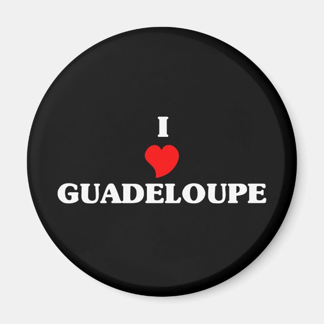 I Liebe Guadeloupe Magnet (Vorne)