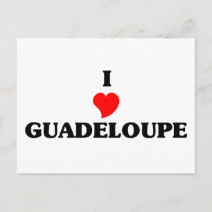 I Liebe Guadeloupe Postkarte
