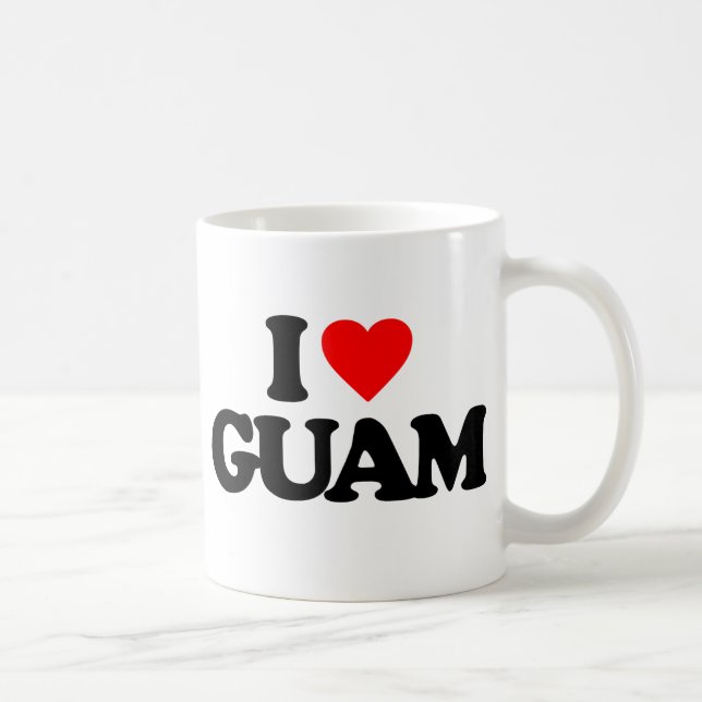 I LIEBE GUAM KAFFEETASSE (Rechts)