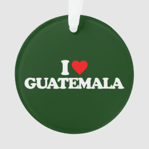 I LIEBE GUATEMALA ORNAMENT