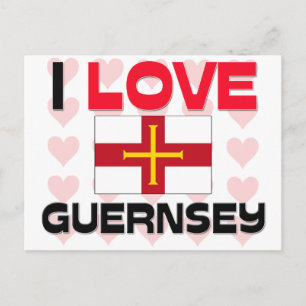 I Liebe Guernsey Postkarte