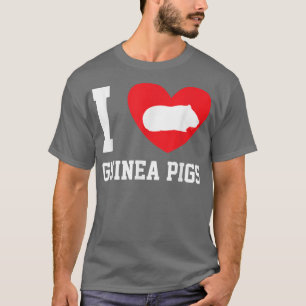 I Liebe Guinea Schweine Guinea Herz Schweinefleisc T-Shirt