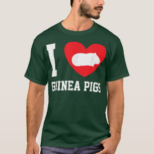 I Liebe Guinea Schweine Herz Guinea Schweinefleisc T-Shirt