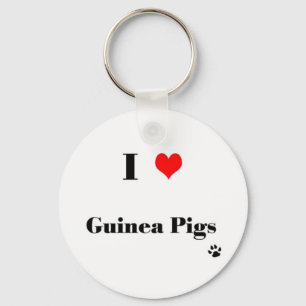 I Liebe Guinea Schweine Schlüsselanhänger