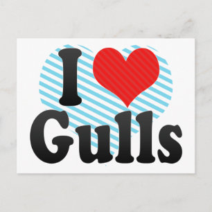 I Liebe Gulls Postkarte