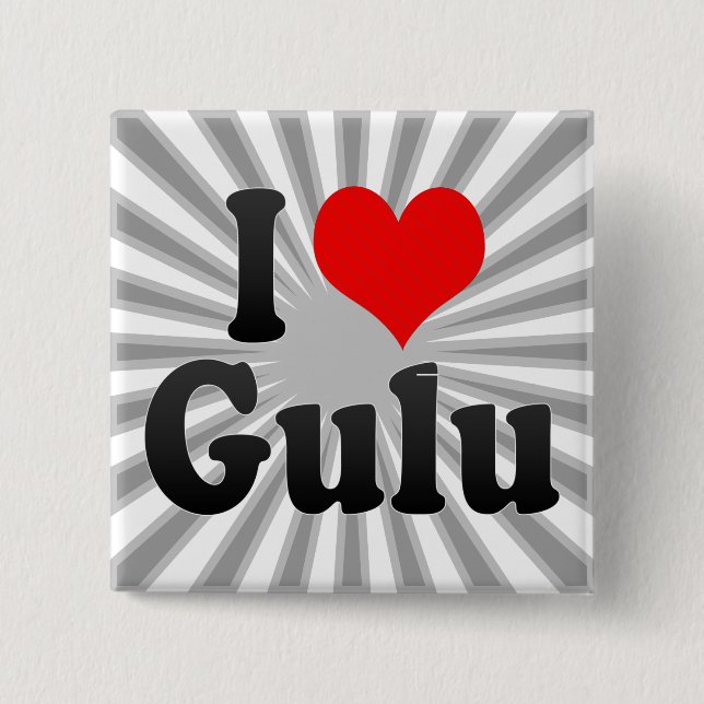I Liebe Gulu, Uganda Button (Vorderseite)