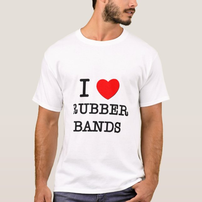 I Liebe-Gummibänder T-Shirt (Vorderseite)