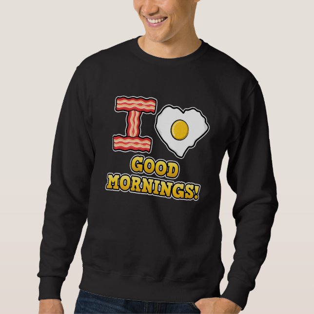 I Liebe Guten Morgen Niedlich Herzstück Liebe Gefr Sweatshirt (Vorderseite)