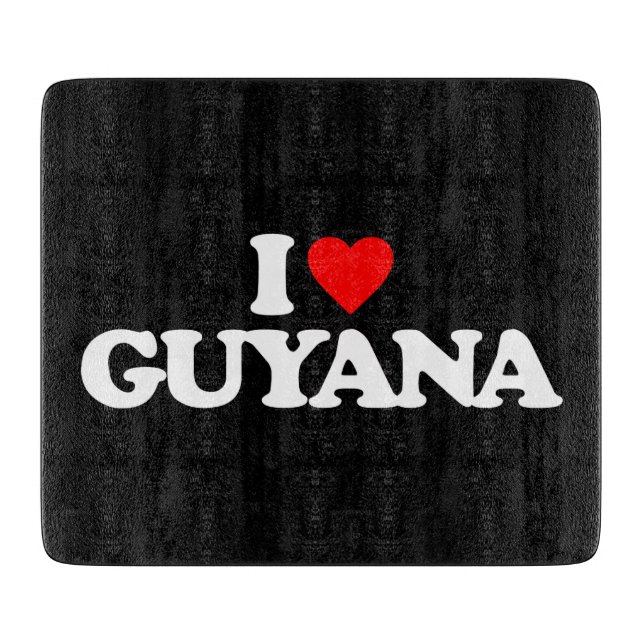 I LIEBE GUYANA SCHNEIDEBRETT (Vorderseite)
