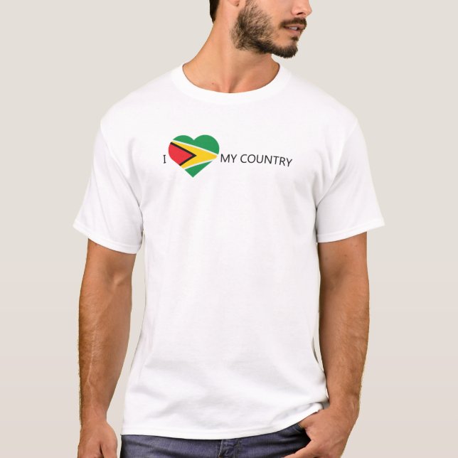 I Liebe Guyana T-Shirt (Vorderseite)