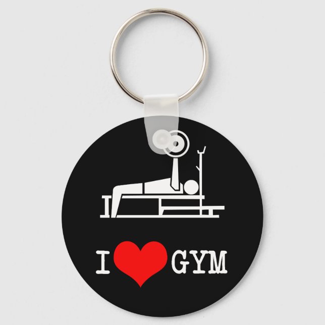 I Liebe GYM Schlüsselanhänger (Vorderseite)