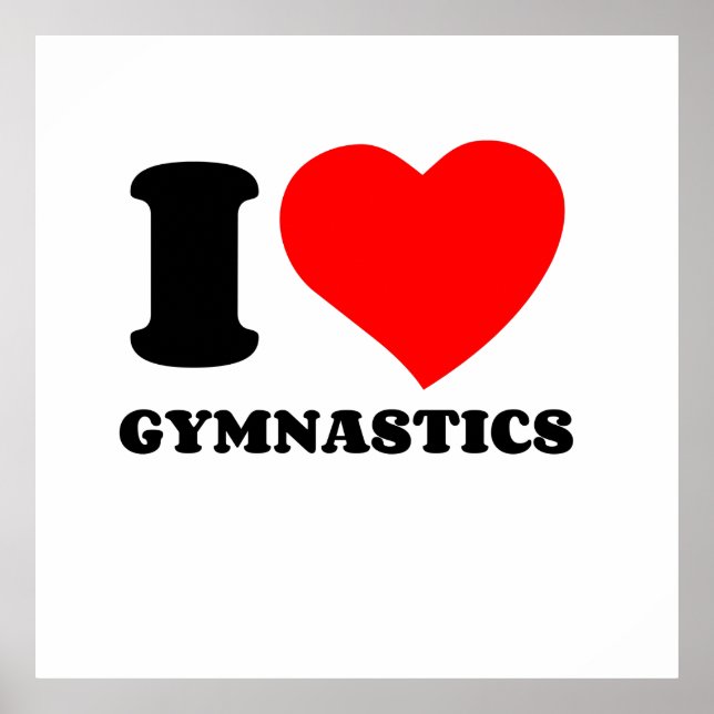 I LIEBE GYMNASTIC POSTER (Vorne)