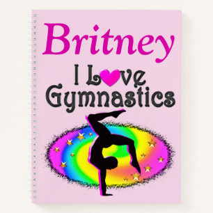 I LIEBE GYMNASTICS PERSONALISIERT JOURNAL NOTIZBUCH