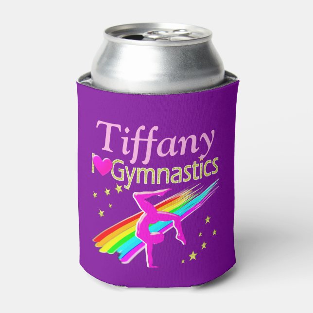 I LIEBE GYMNASTICS PERSONALISIERT KANN COOLER DOSENKÜHLER (Kanne Vorderseite)