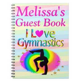 I LIEBE GYMNASTICS PERSONALISIERTES GÄSTEBUCH NOTIZBLOCK