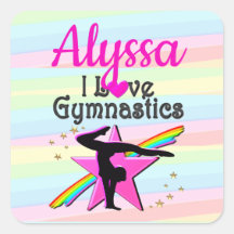 I LIEBE GYMNASTICS SUPER STAR DESIGN