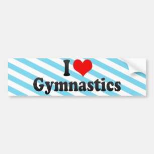 I Liebe-Gymnastik Autoaufkleber