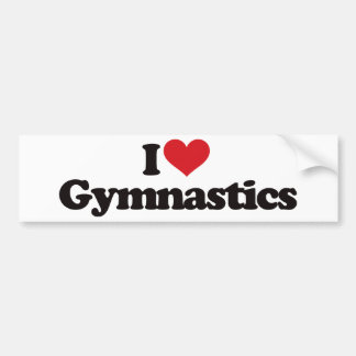 I Liebe-Gymnastik Autoaufkleber