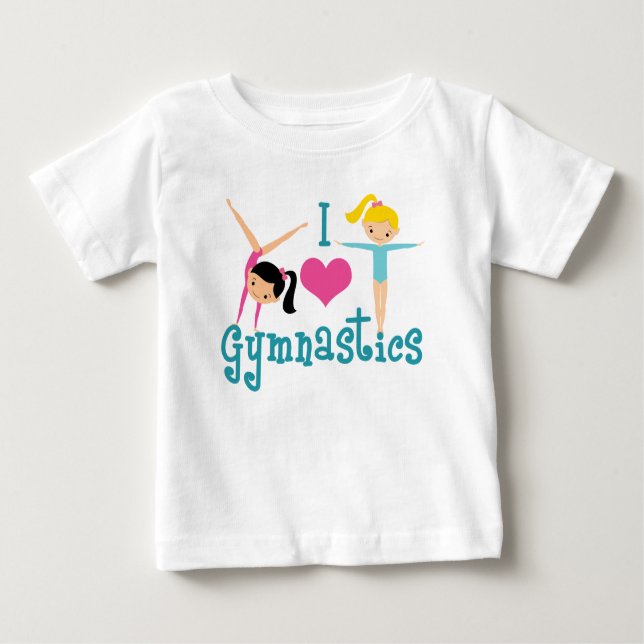 I Liebe Gymnastik Baby T-shirt (Vorderseite)