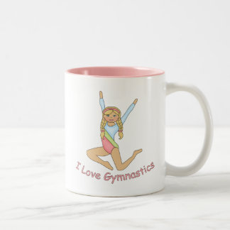 I Liebe Gymnastik Blonde Zweifarbige Tasse