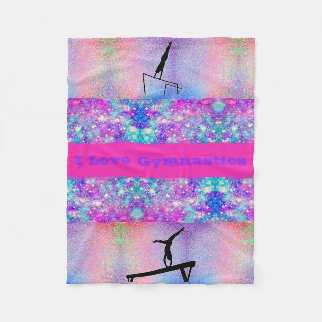 I Liebe Gymnastik Fleece Blanket (Vorderseite)