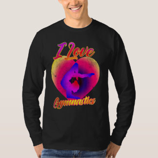 I Liebe Gymnastik Gymnast Tumbling Team Gymnastik T-Shirt