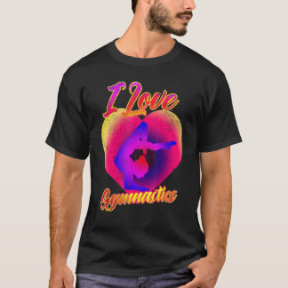 I Liebe Gymnastik Gymnast Tumbling Team Gymnastik T-Shirt