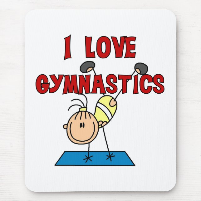 I Liebe-Gymnastik Mousepad (Vorne)