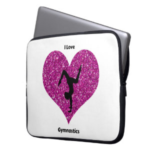 I Liebe Gymnastik Neopren Laptop Sleeve Bag