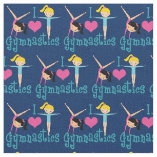 I Liebe Gymnastik Niedlich Stoff