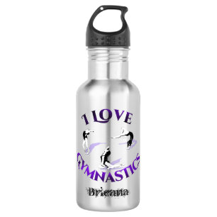 I Liebe-Gymnastik personalisiert Edelstahlflasche