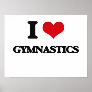 I Liebe Gymnastik Poster