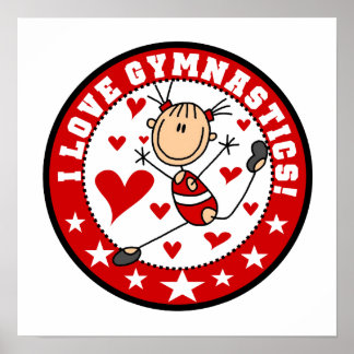 I Liebe Gymnastik Poster