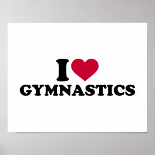 I Liebe Gymnastik Poster