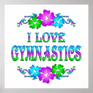 I LIEBE GYMNASTIK POSTER