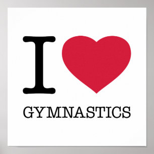 I LIEBE GYMNASTIK POSTER