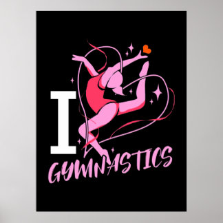 I Liebe Gymnastik Poster