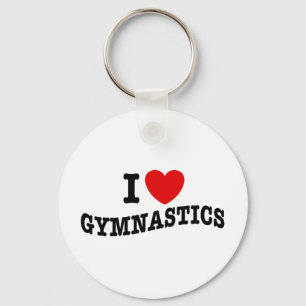 I Liebe Gymnastik Schlüsselanhänger