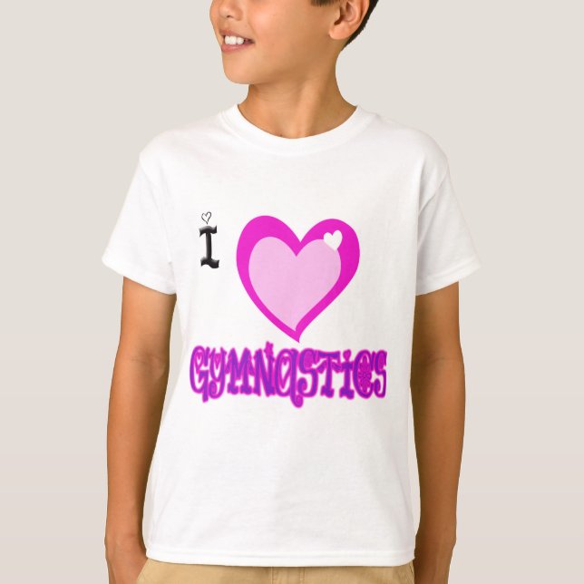 I Liebe GYMNASTIK T-Shirt (Vorderseite)