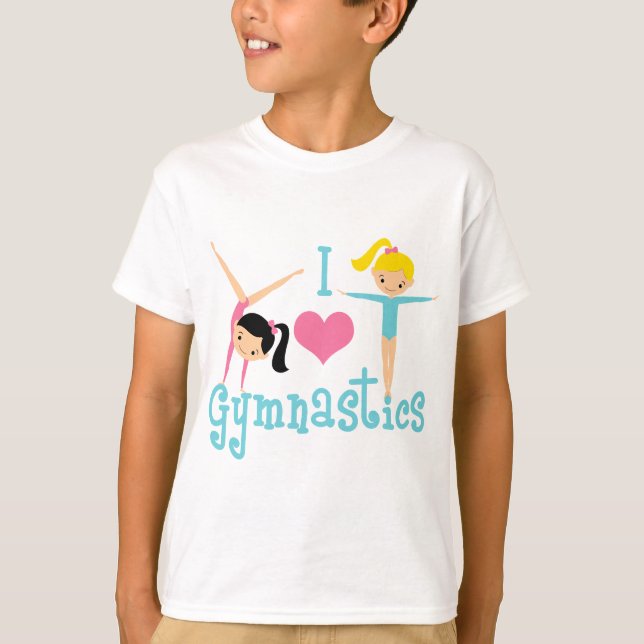 I Liebe Gymnastik T-Shirt (Vorderseite)