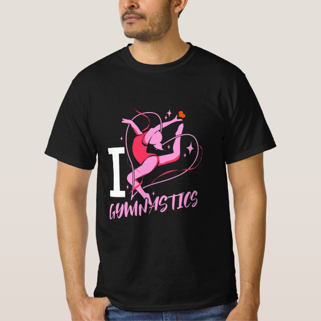 I Liebe Gymnastik T-Shirt (Vorderseite)