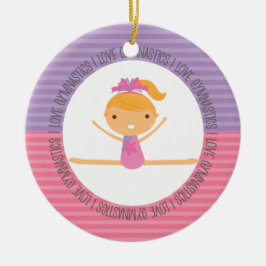 I LIEBE-GYMNASTIK Weihnachtsverzierung Keramik Ornament