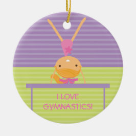 I LIEBE-GYMNASTIK Weihnachtsverzierung Keramik Ornament