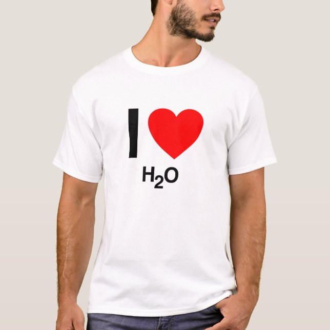 i Liebe h2o T-Shirt (Vorderseite)