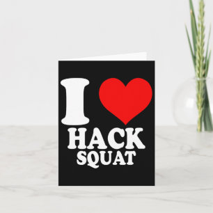 I Liebe Hack Squat 1 Karte