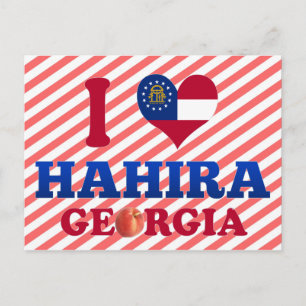 I Liebe Hahira, Georgien Postkarte